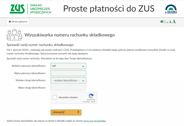 Jedno konto do wpłaty składek ZUS -  eskladka.pl